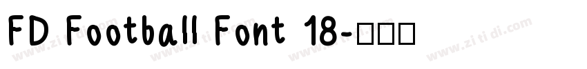 FD Football Font 18字体转换